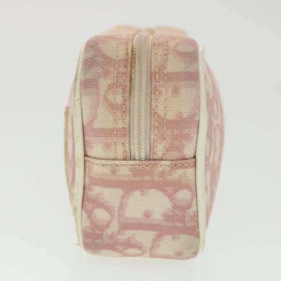 Christian Dior Trotter Canvas Pouch Pink Auth 36609 - Picture 3 of 16